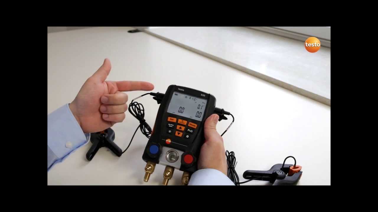 Управление testo 550. 3. Изменение режима отображения