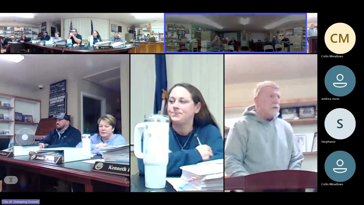 01.08.2026 Stamping Ground City Commission meeting