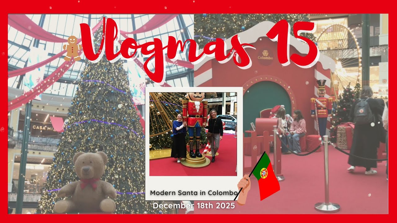 VLOGMAS 15 - The CRAZINESS of Christmas Shopping in one of Lisbon's biggest shopping malls