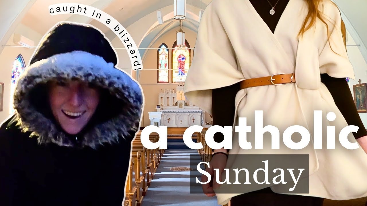 Snowy Sunday in My Life as a Catholic Woman | Mass, Cozy Blizzard, Winter Rest Day
