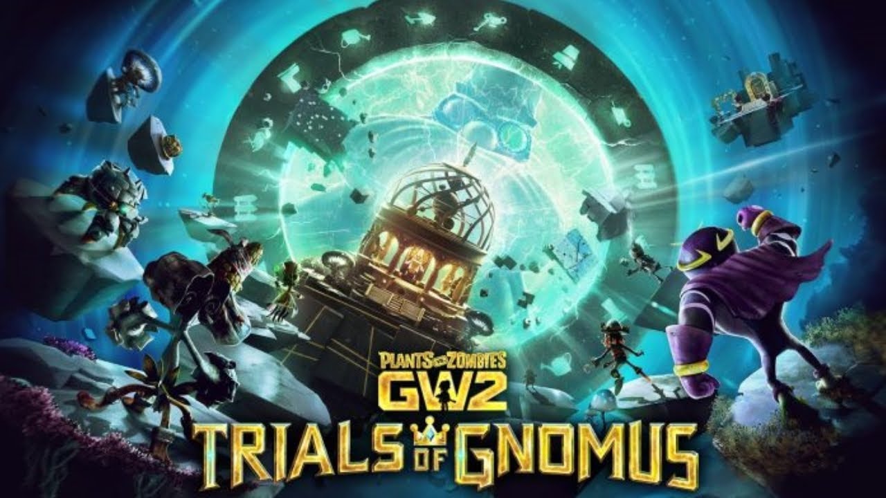 Plants vs Zombies GW 2 - trials of gnomus - yellow gnome boss