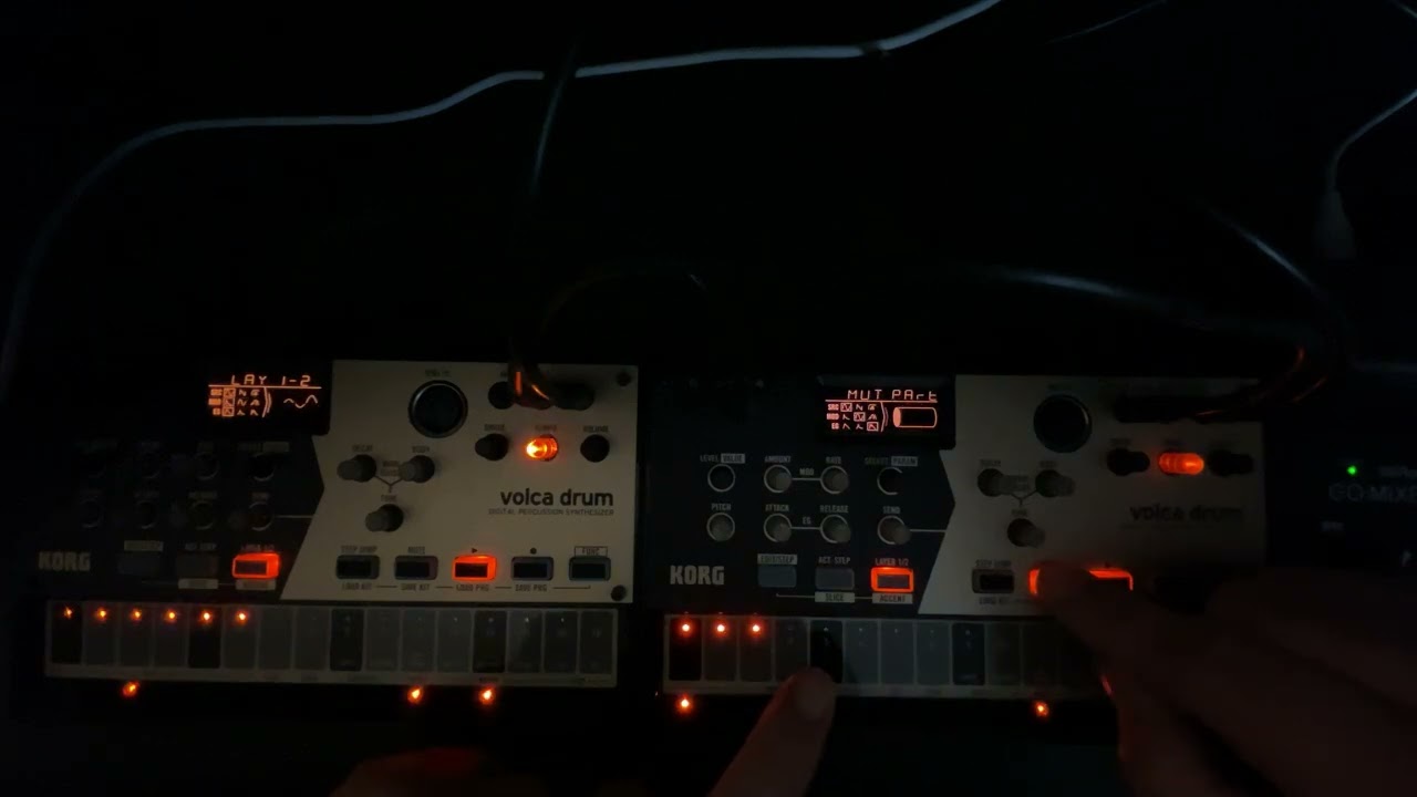 2x Korg Volca Drum, Industrial Noise, Dawless Jam. No external effects. 