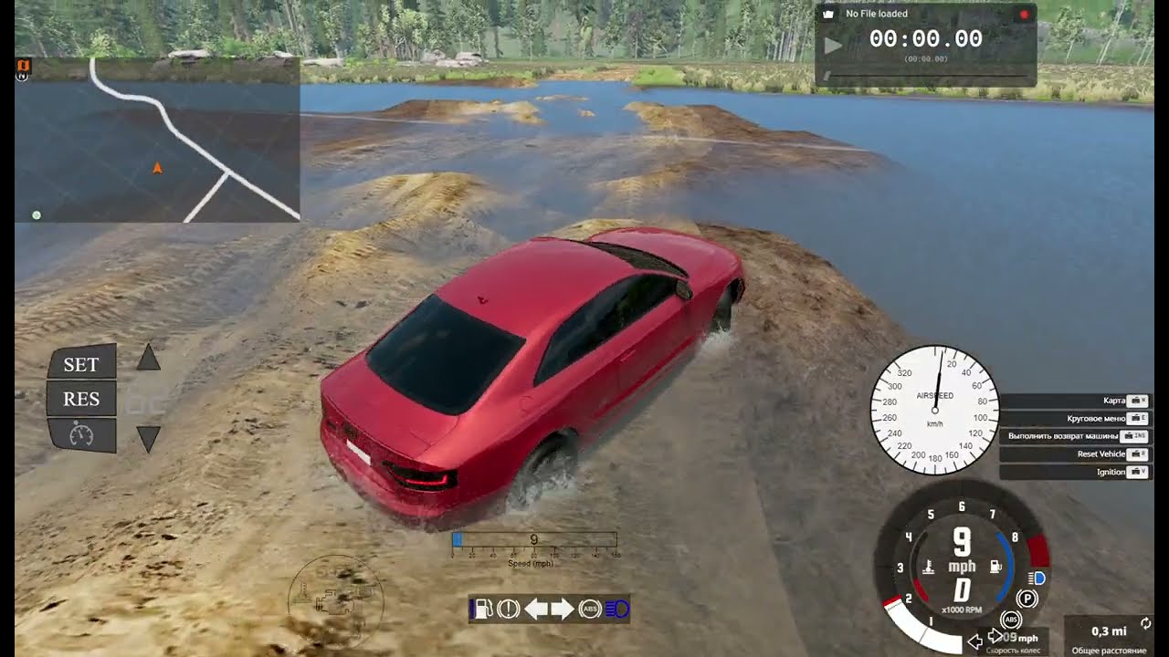 BeamNG drive как пройдут немцы русское бездорожье 2 часть