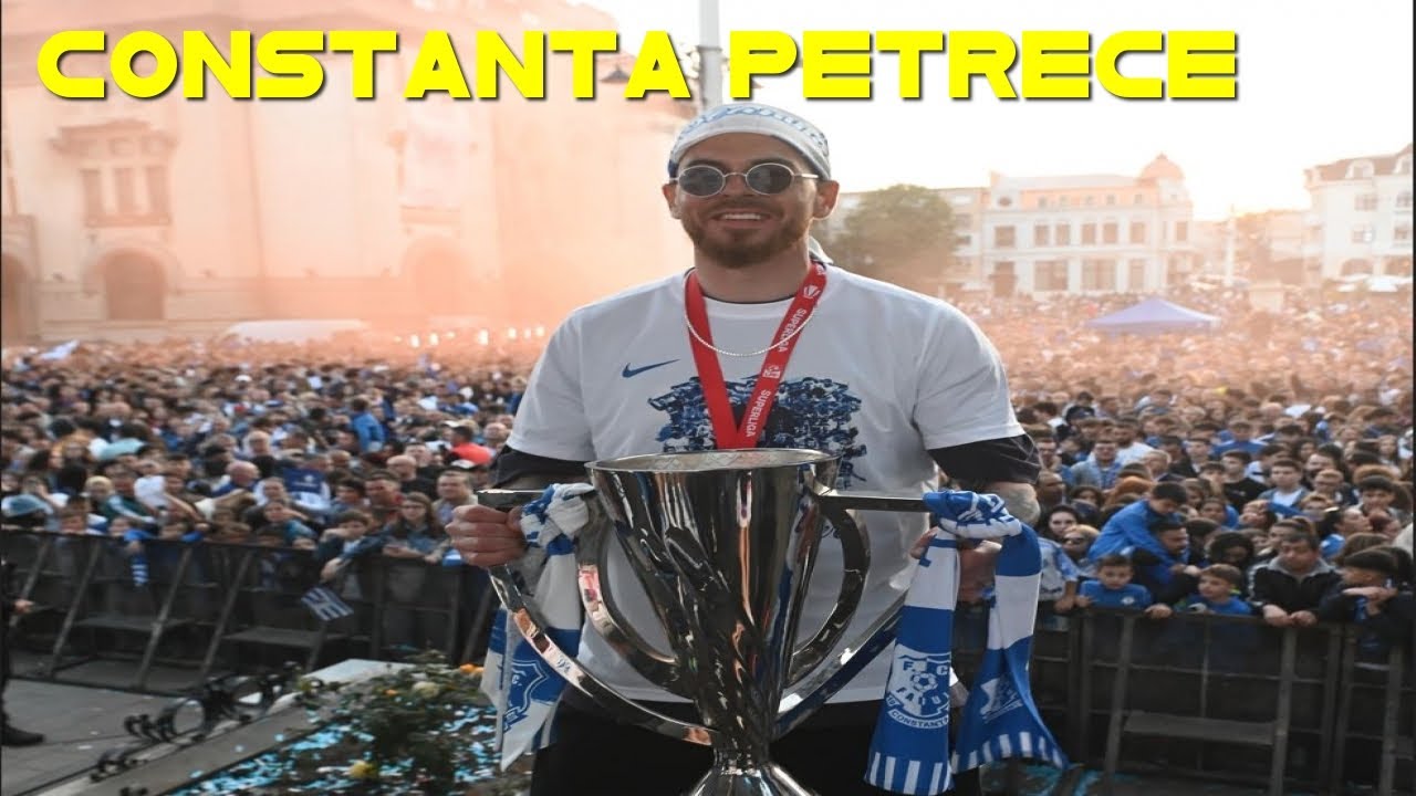 Sărbătoarea campionilor. Jucătorii Farului și Gică Hagi, aclamați de mii de oameni la Constanța