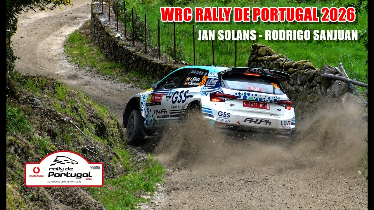 WRC РАЛЛИ ПОРТУГАЛИИ 2026 ЯН СОЛАНС РОДРИГО САНХУАН SKODA FABIA RS