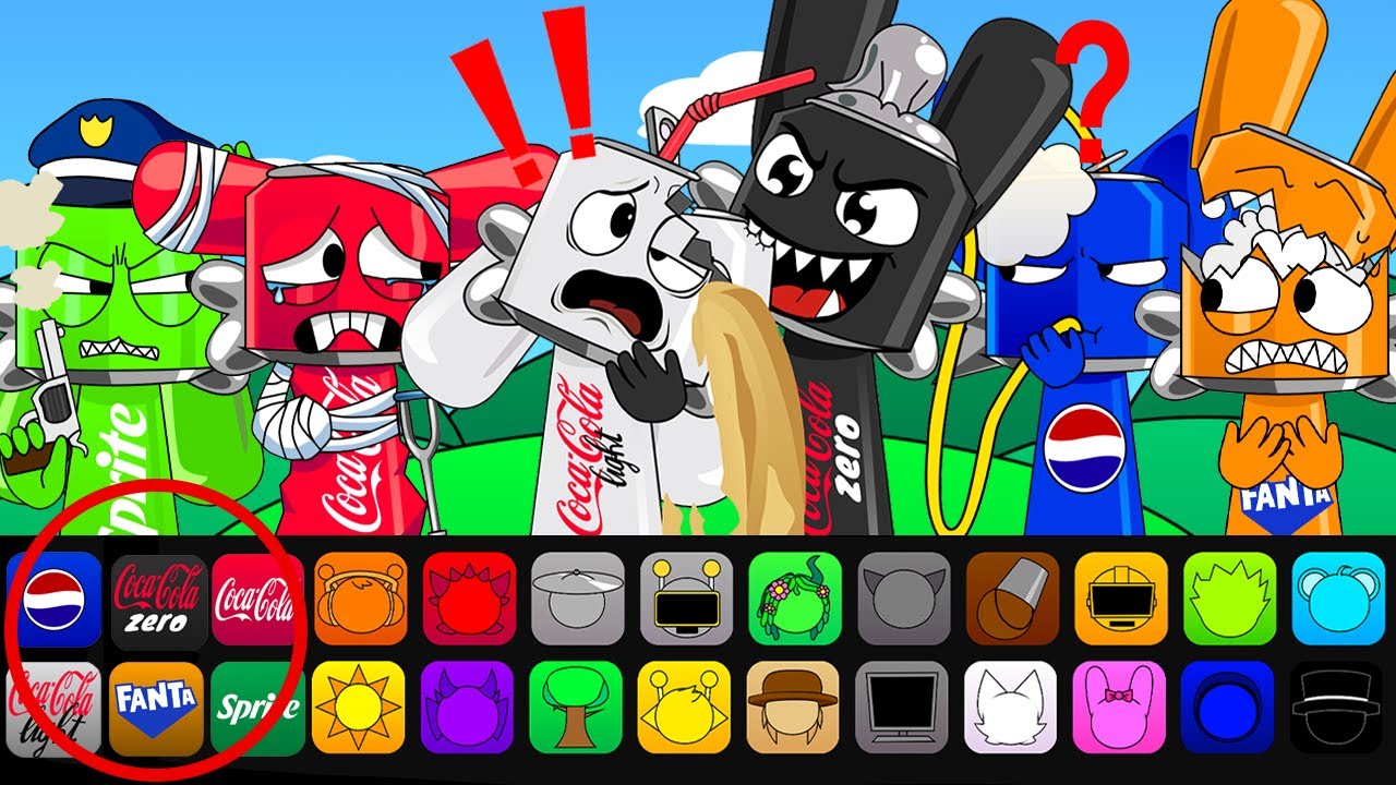 Incredibox Sprunki But COLA ZERO VS COLA LIGHT ! NEW Pyramixed Characters + New Reactions!
