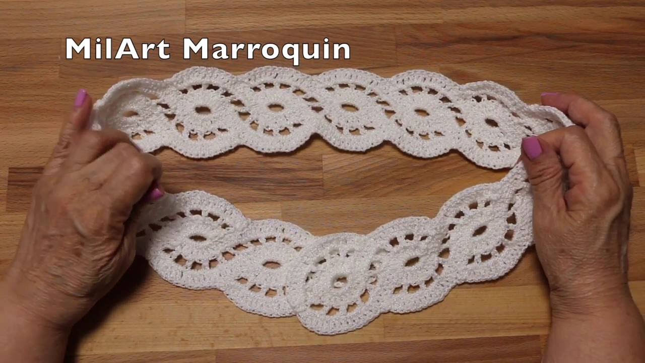 Orilla ó Cinto para Mujer Crochet (cc)