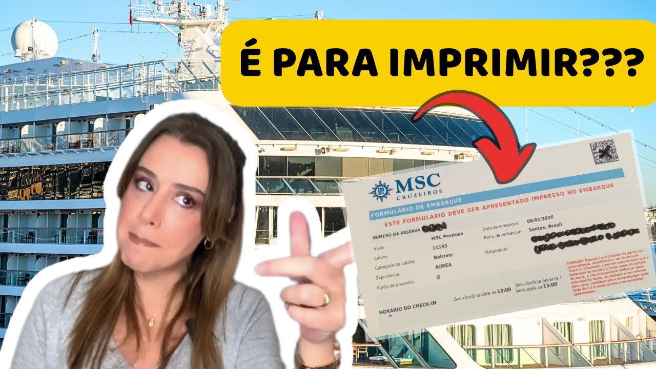 O QUE É O VOUCHER DO CRUZEIRO E AS SENHAS DO CHECK IN NO PORTO?