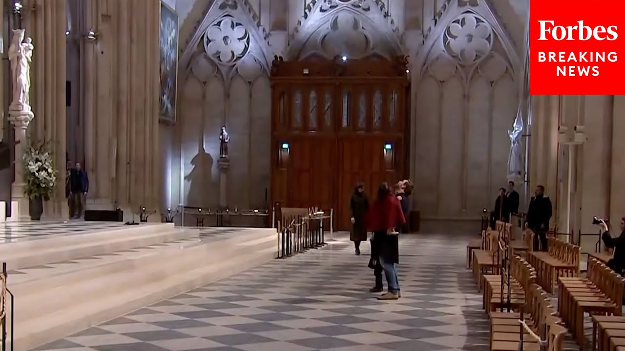 VP JD Vance, Usha Vance, And Their Children Tour Notre-Dame Cathedral In Paris, France