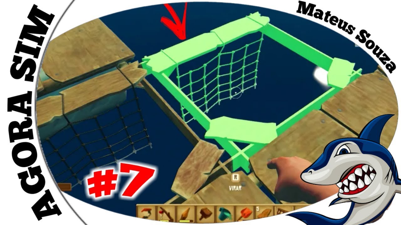 O NÁUFRAGO RAFT #7 - FINALMENTE CONSTRUÍMOS AS REDES DE PESCA