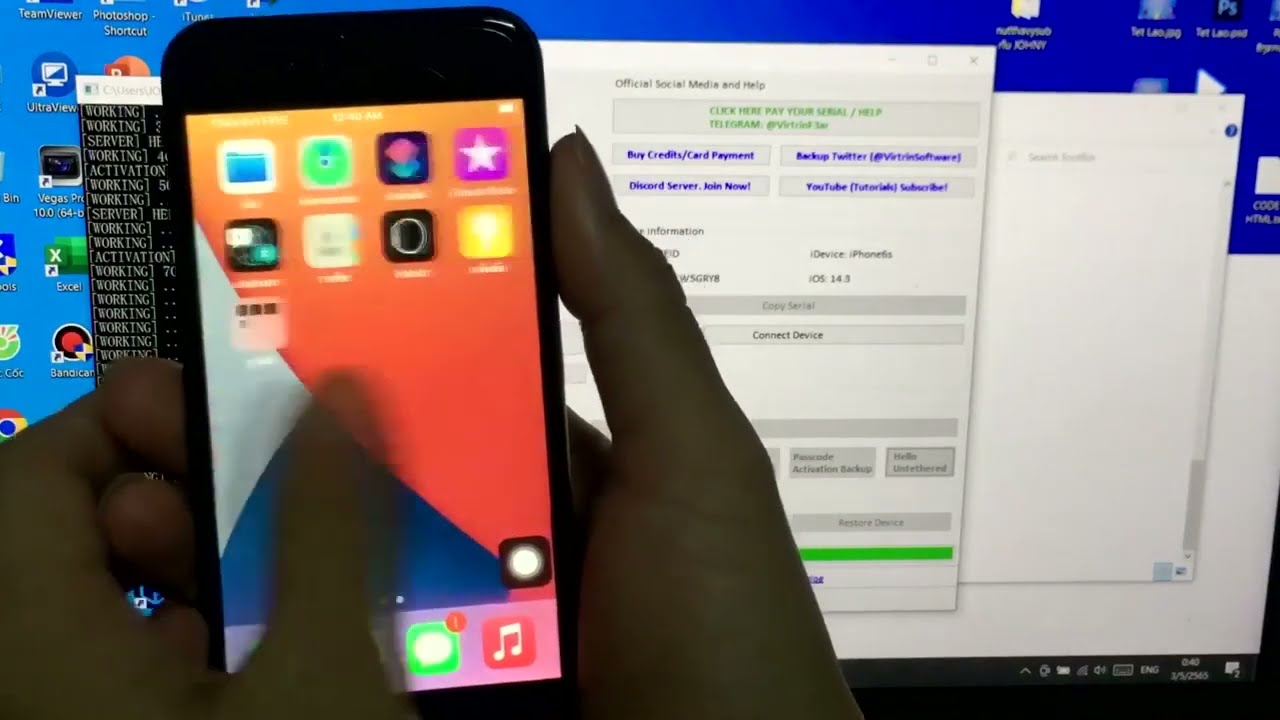 วิธีปลดล็อคหรือ bypass icloud แบบปิดเปิดเครื่องได้ แก้ติดหน้าสวัสดีฟรีๆๆ 2022 ผ่าน 1000%