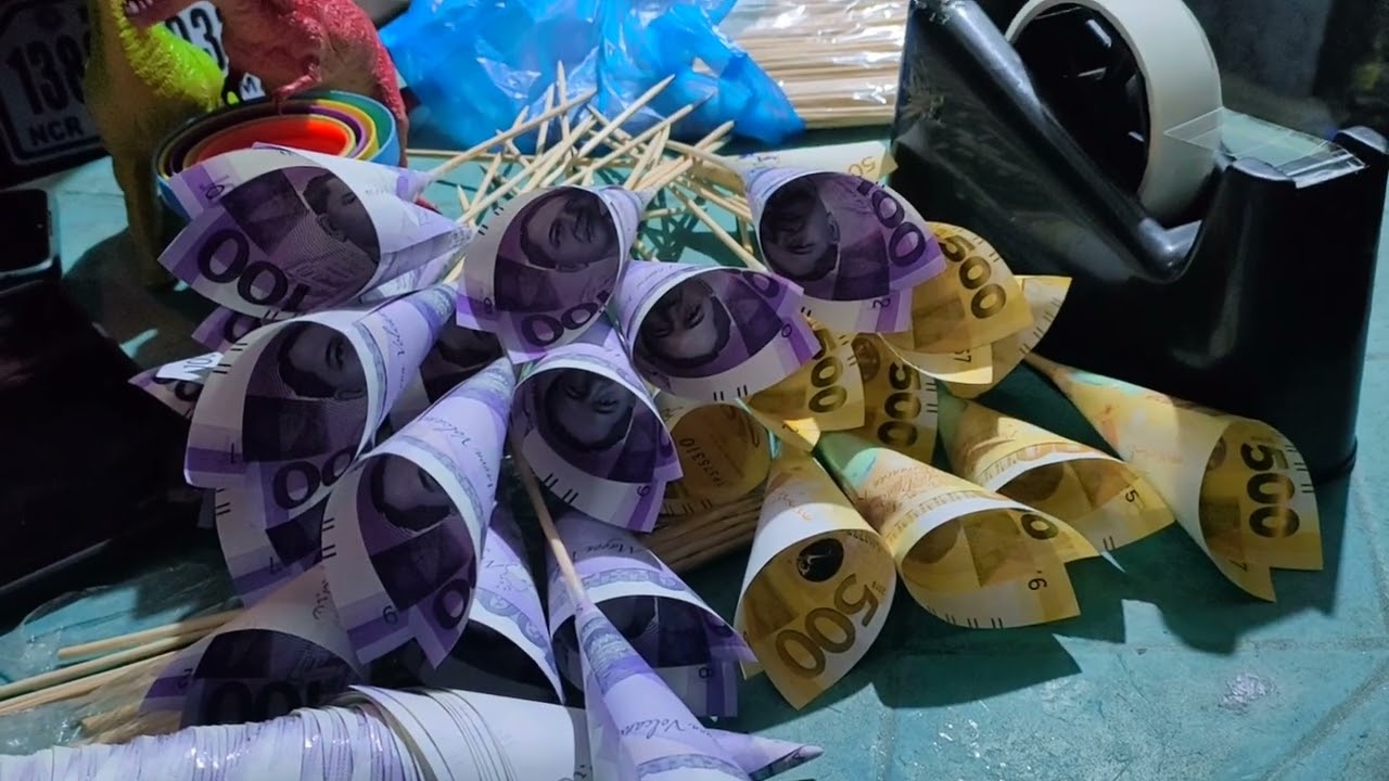 how to make MONEY cone BOUQUET #moneybouquet #bouquet #surprisegifts #bouquetmanila#moneyflower