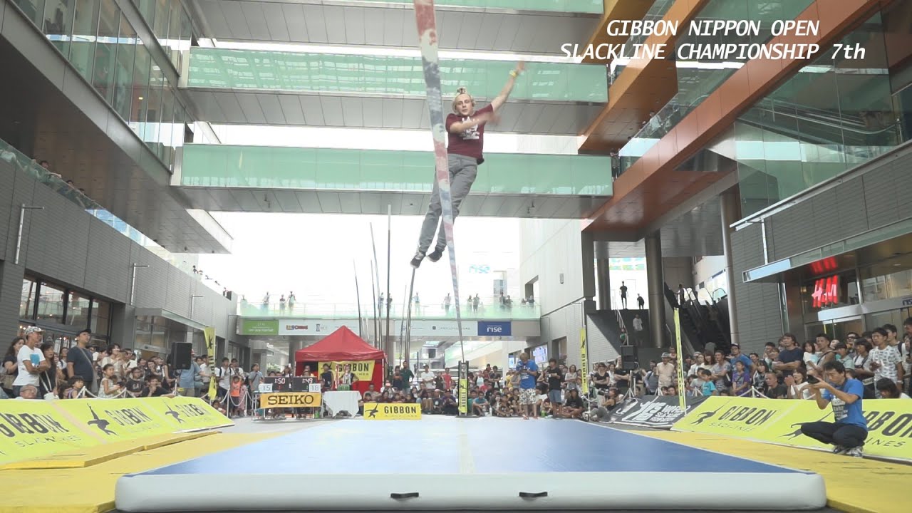 男子決勝Alex vs Itsuki 第7回日本オープンスラックライン選手権大会(2016 slackline japan open final)