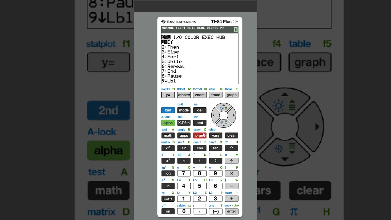 TI-84 Distance Formula ACT/SAT Calculator Program