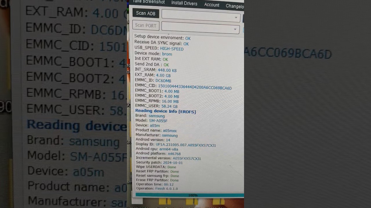 Samsung A05 A055F FRP Bypass Without Test Point One Click Only Done With DFT Pro Tool #mobilechacha