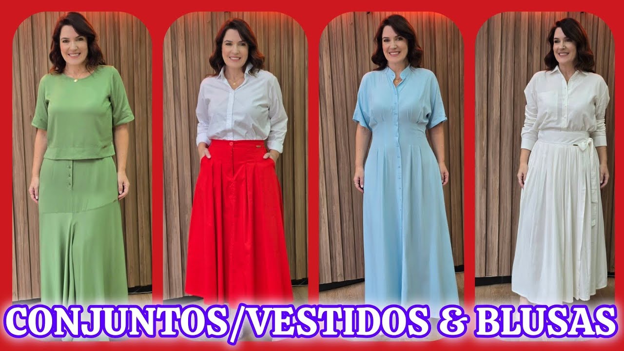 CONJUNTOS VESTIDOS & BLUSAS ✅ PROVADOR FASHION COM RENATA CASTANHEIRA ✅LOJA HELPCHIK#vestidos #moda