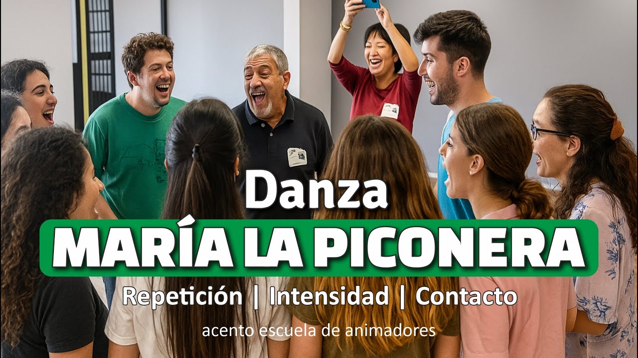 Danza 𝑴𝑨𝑹&Iacute;𝑨 𝑳𝑨 𝑷𝑰𝑪𝑶𝑵𝑬𝑹𝑨. Recreativa | Rompe hielo | Din&aacute;mica Animaci&oacute;n de Grupo | Canci&oacute;n Campamento