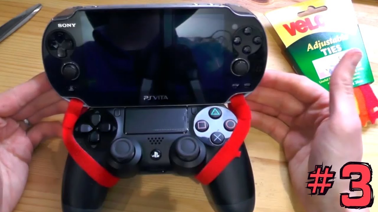PS4 Vita Hack (3 of 4): Attach Vita to Dual Shock for Portable PS4