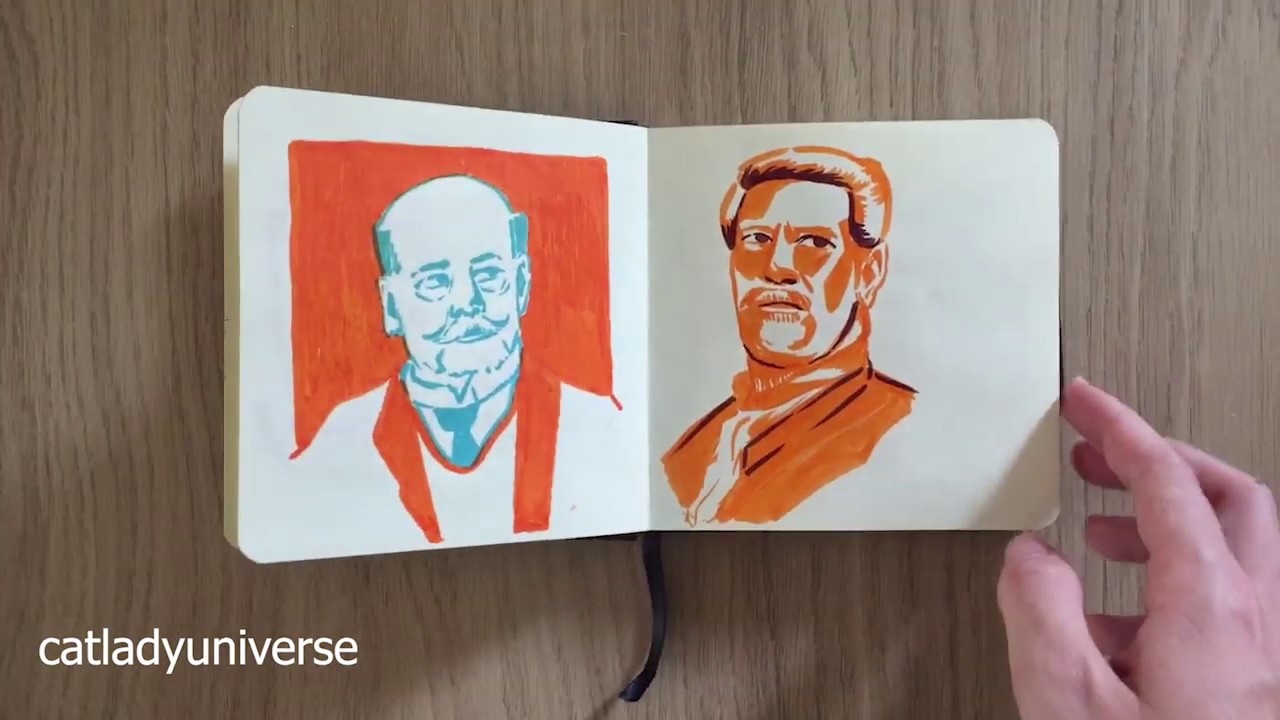 Sketchbook Tour 09  - Tiny Royal Talens Sketchbook 2 - Catladyuniverse