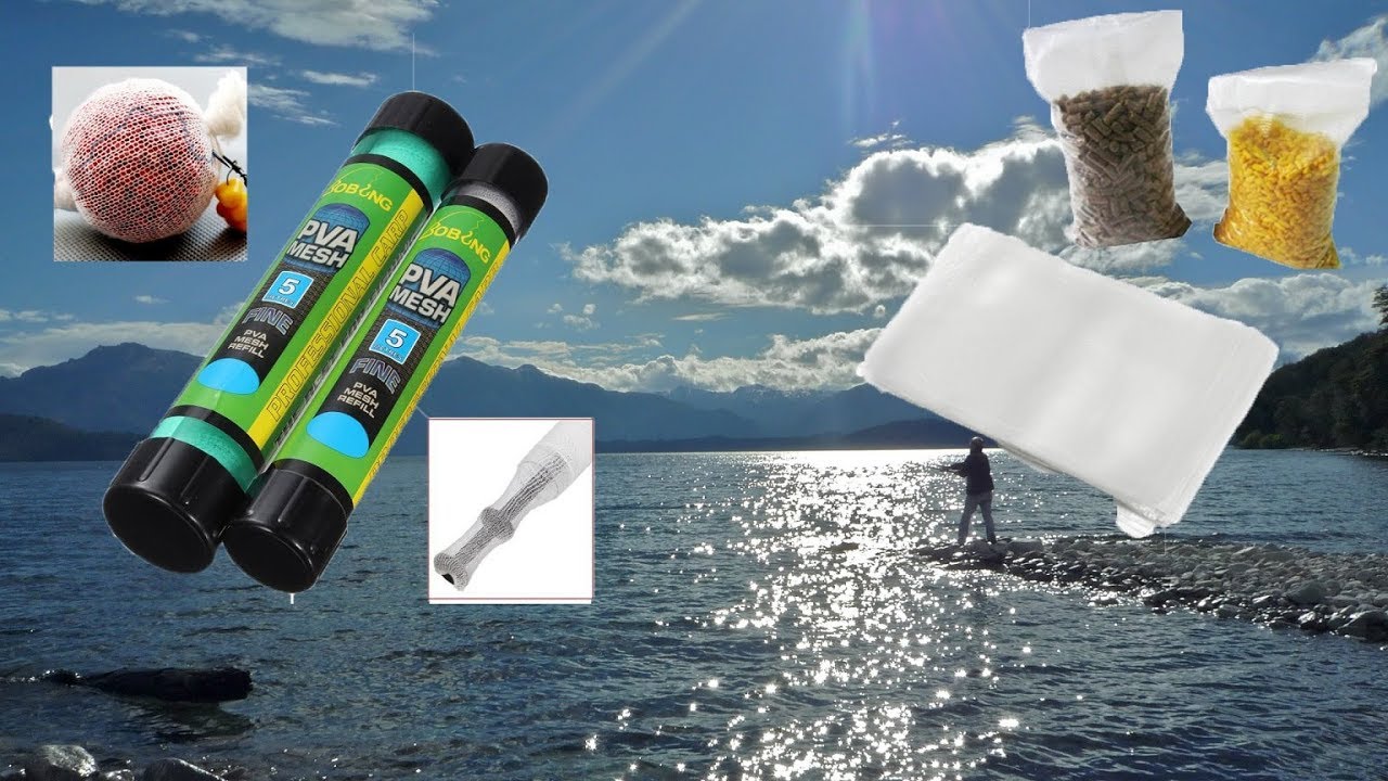Carpfishing. Bolsas y Red PVA para PESCAR CARPAS