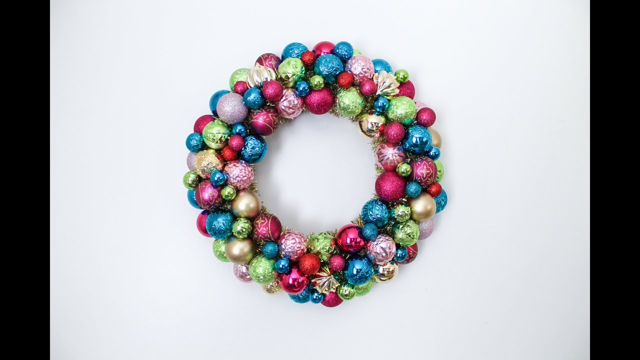HOW TO MAKE A DIY Christmas Ornament Wreath