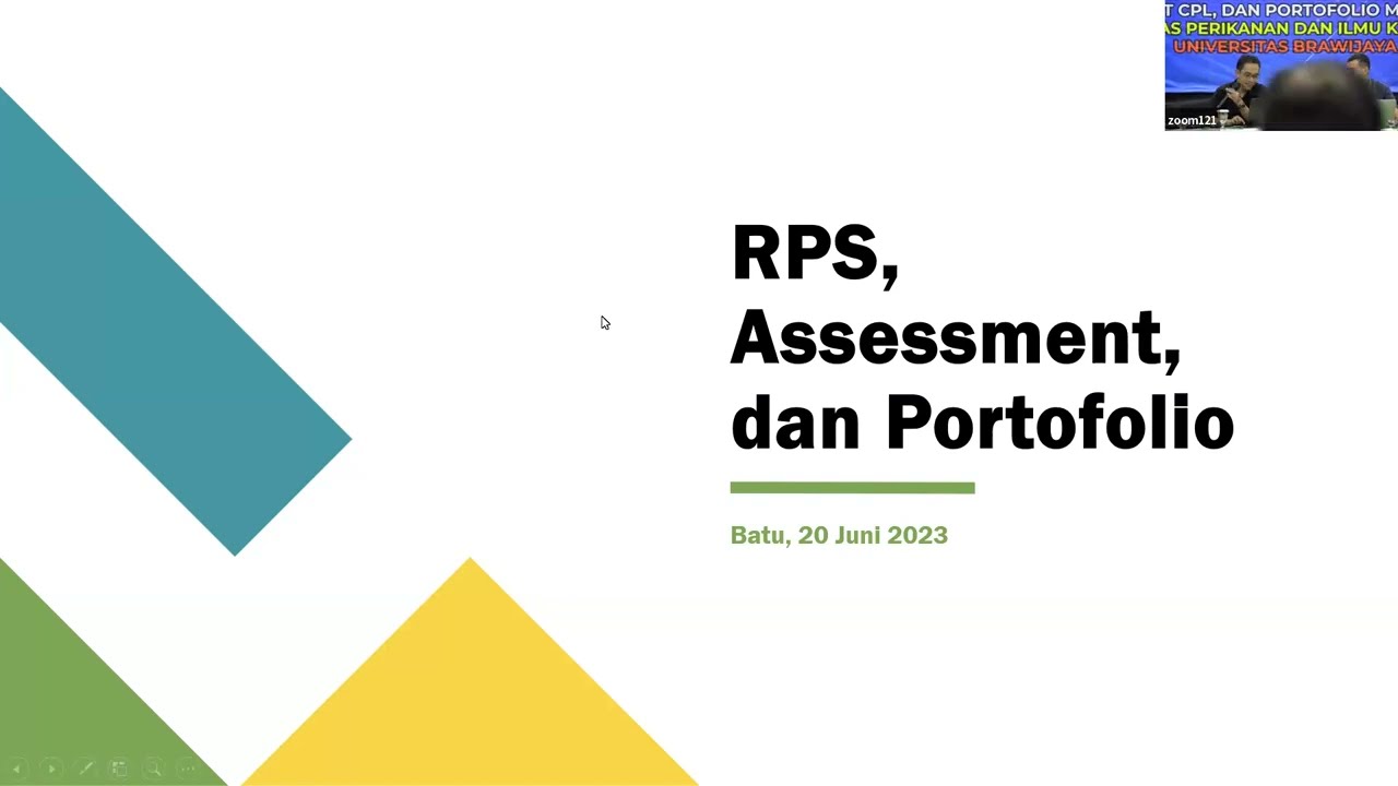 Finalisasi Penyusunan RPS, Assessment CPL dan Portofolio Mata Kuliah FPIK UB