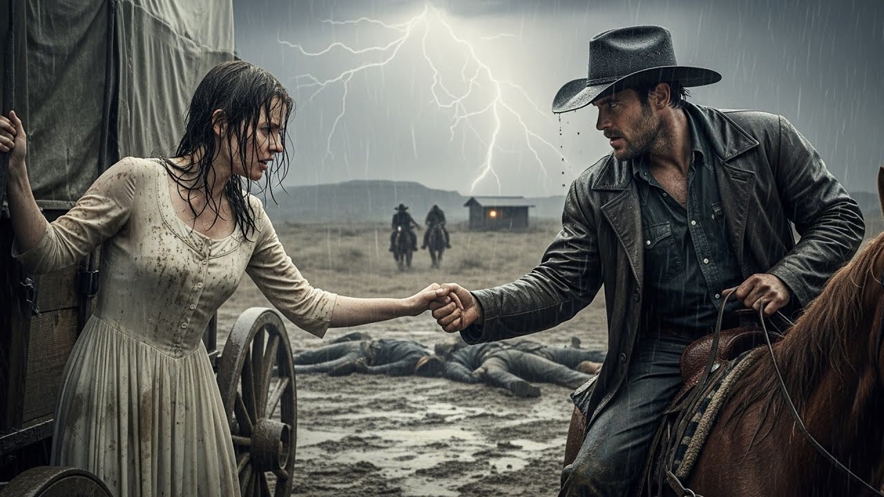 Five Men Had Her Surrounded In The Storm, A Cowboy Killed Three And Let Two Run With The Message
