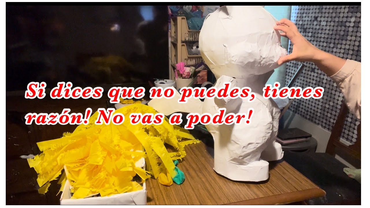 Te muestro cómo hacer una piñata de pikachu en un par de horas 