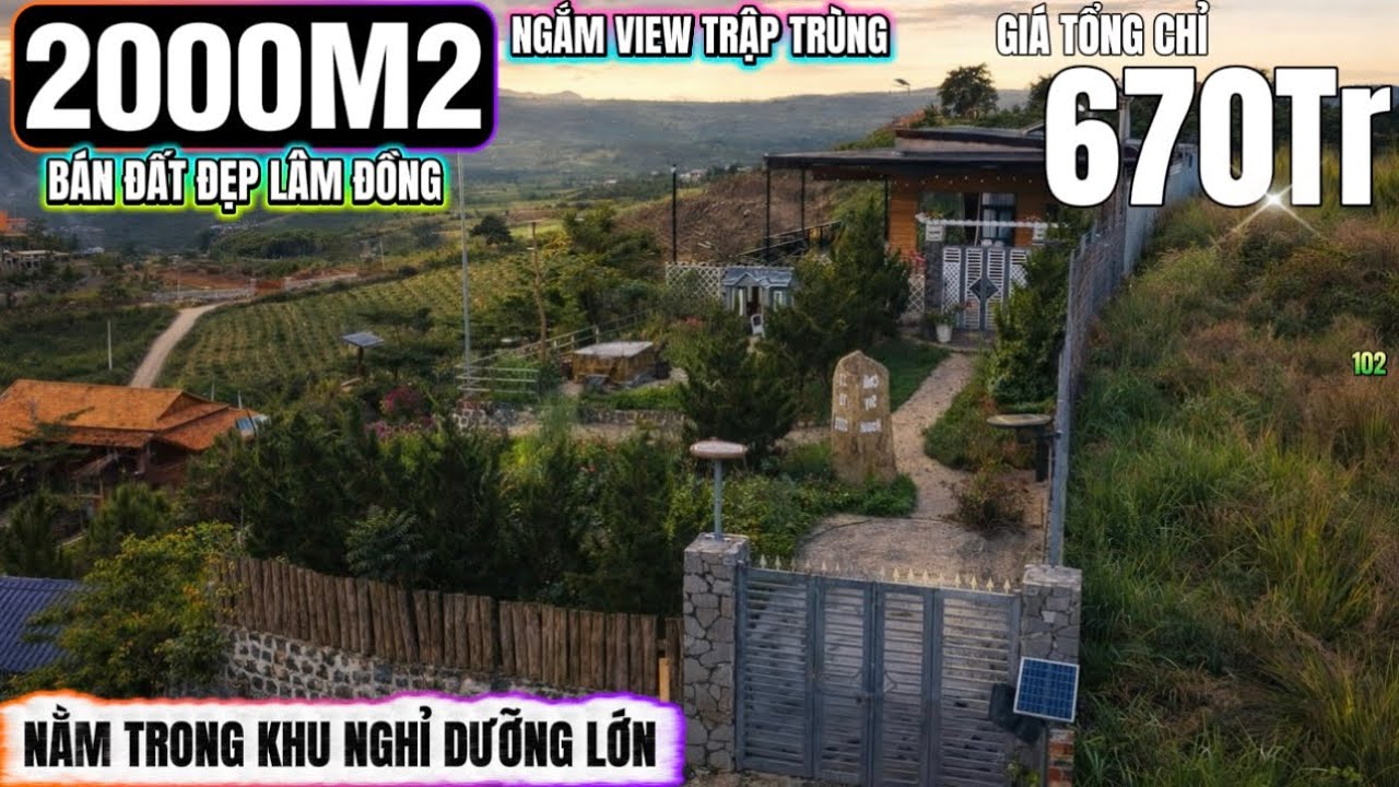 🔴Bán đất đẹp lâm đồng hơn 2000m2 giá chỉ 670tr khu vực nghỉ dưỡng view đẹp rộng Lh 0379 590 939