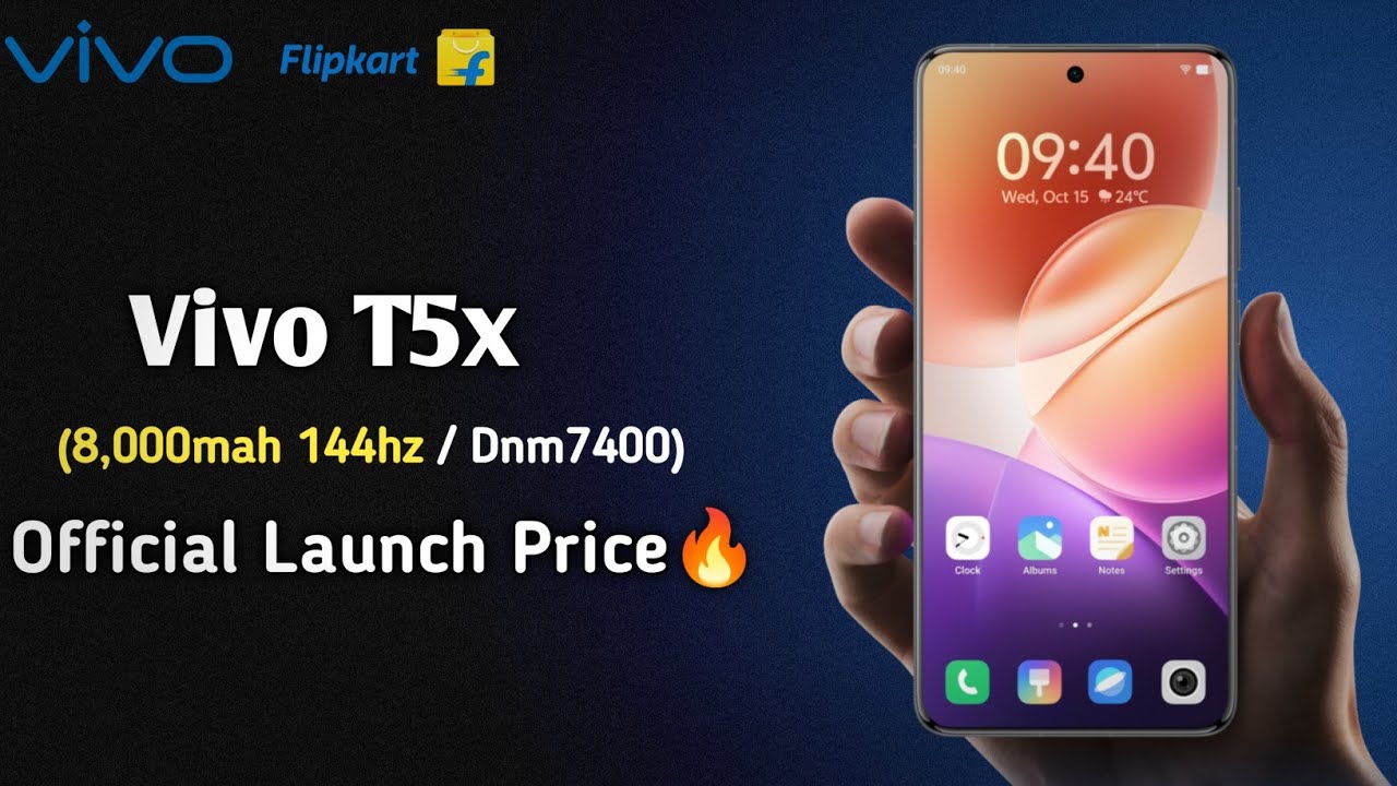 Vivo T5x / Official launch Specks/ Vivo T5x 144hz  8,000mah Battery / Vivo t5x review 