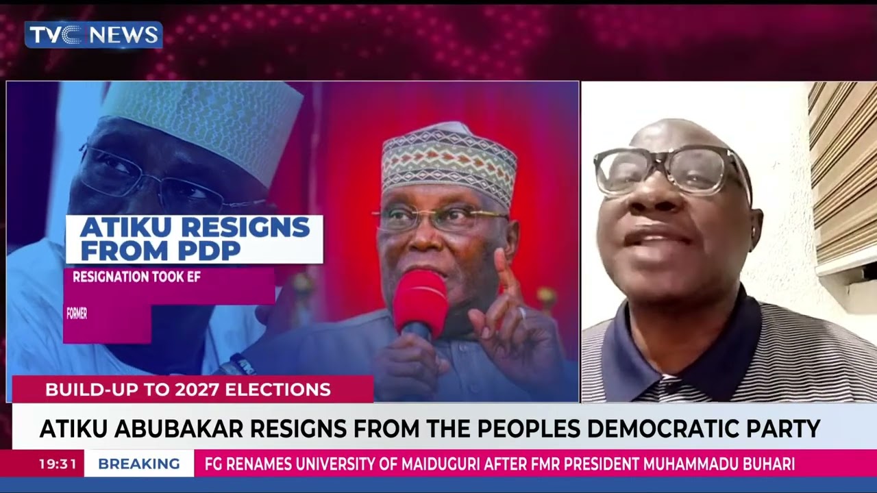 Atiku Abubakar Resigns From Peoples Democratic Party