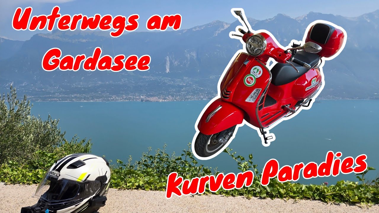 Eine Tour mit der VESPA GTS 300 am Gardasee | Was ein kurvenreiches Abenteuer :D