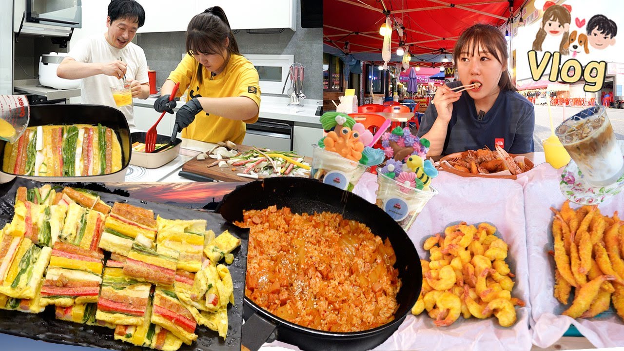 Мукбанг Vlog | Не очень особенный ужин в Чусок😊 Поездка на остров Анмён. И жареный рис кимчи