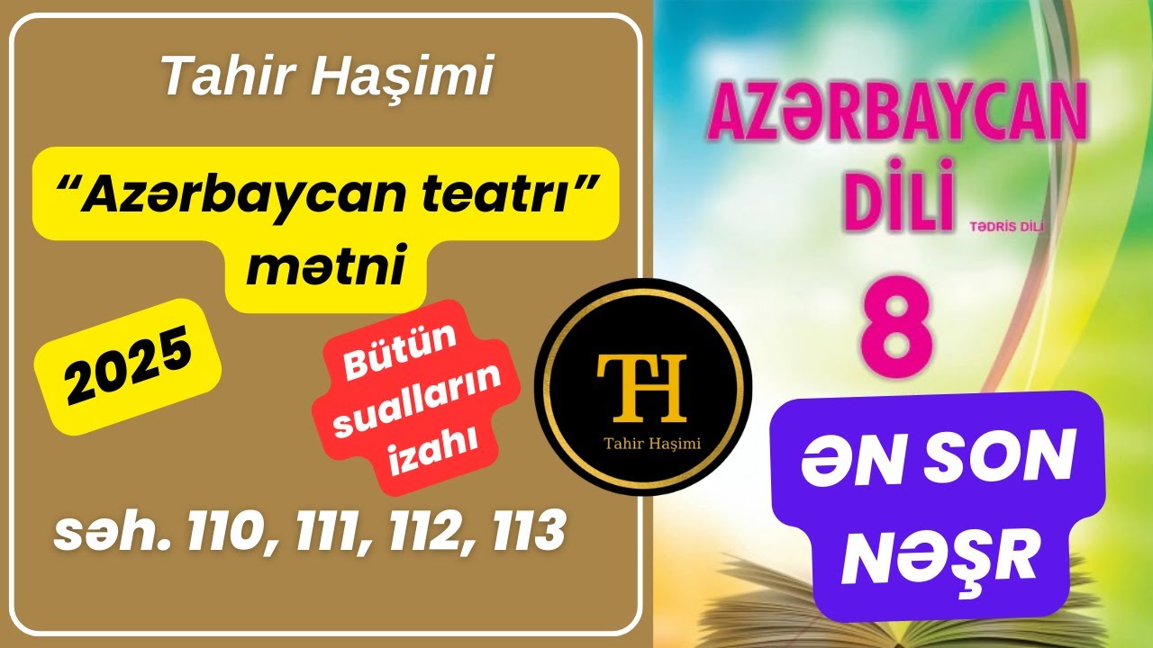 Azərbaycan dili 8-ci sinif 2025 
