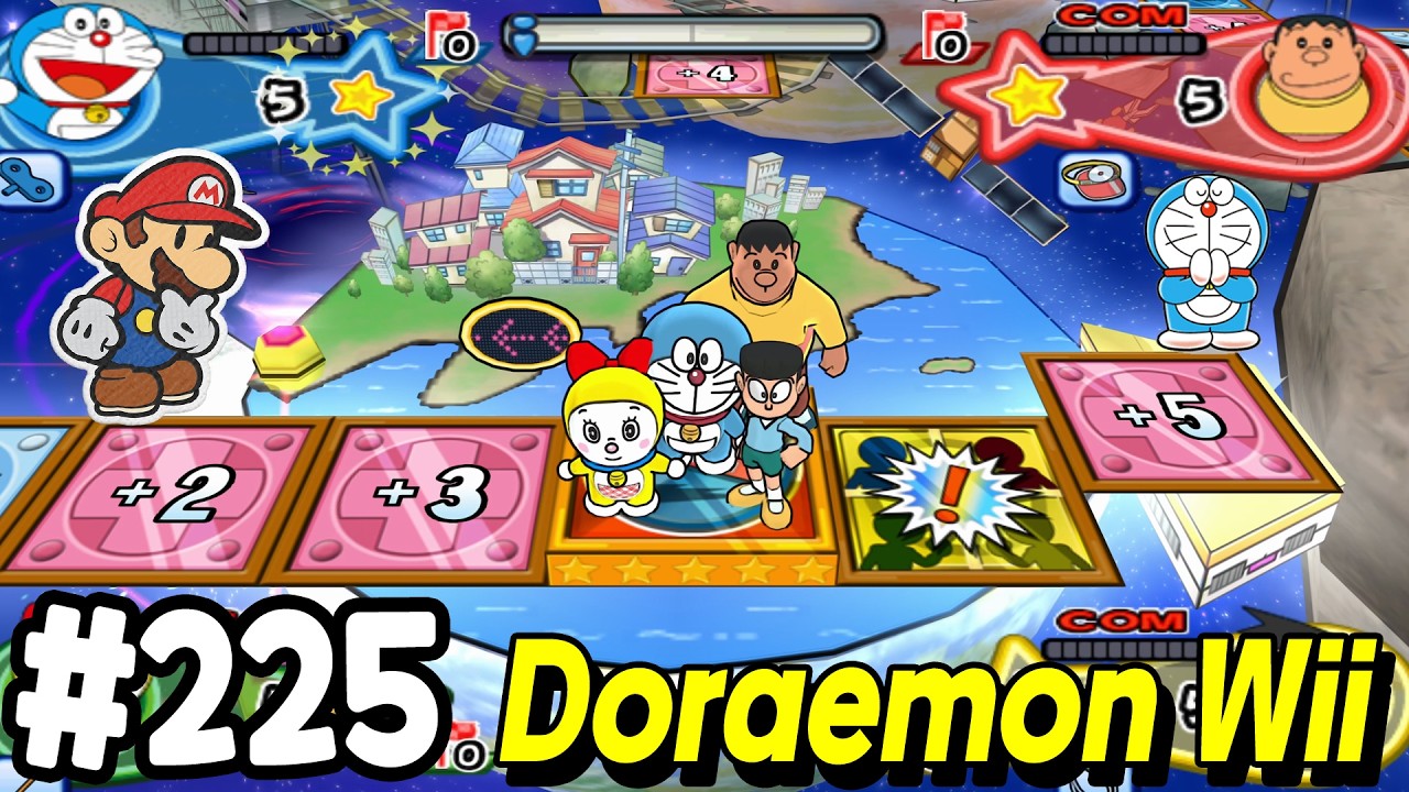 Doraemon Wii (ドラえもん Wii ) - Himitsu Dougu-ou Ketteisen! Walkthrough Part 225 Hard CPU | Alexgaming