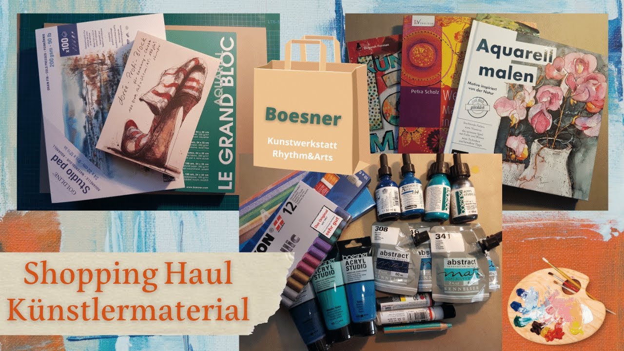 👛Boesner Shopping Haul👛Künstlermaterial  und Literatur