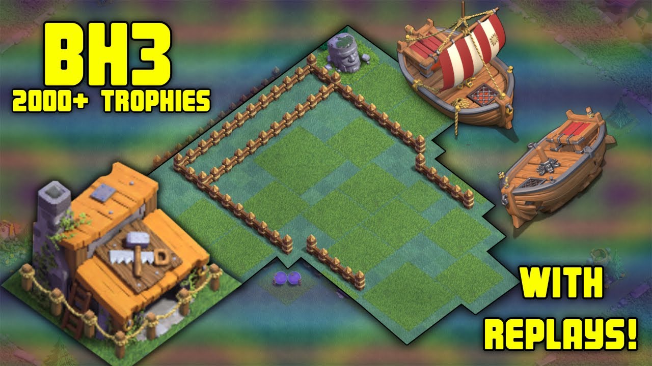 BEST BH3 [Builder Hall 3] 2000+ Trophies Base! Tesla Lure, Centered Crusher Lure! - Clash Of Clans