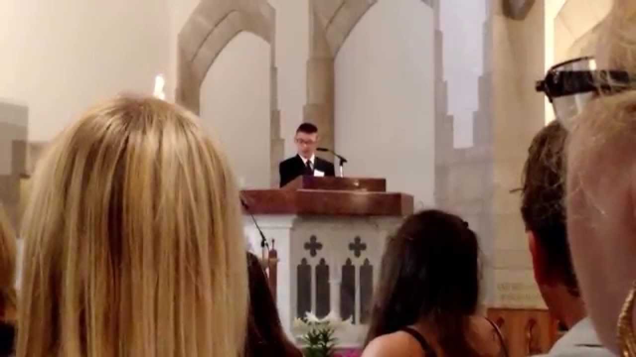 Luke's Confirmation Reading