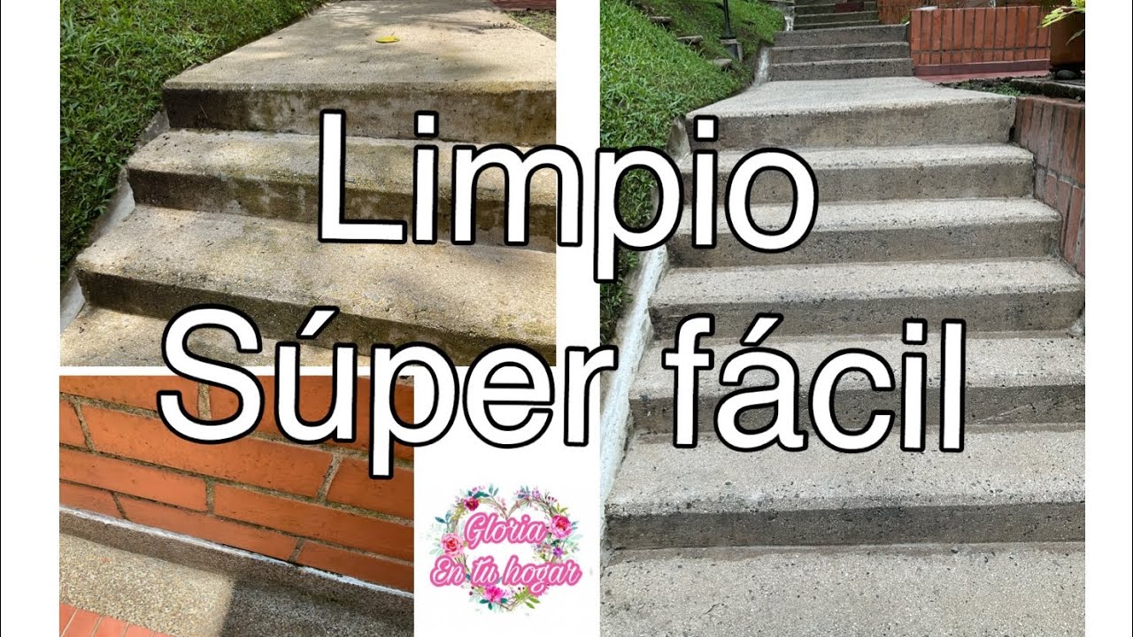 C&oacute;mo lavar Moho o lama de tus pisos, patios y aceras / limpia conmigo / tips / lavar pisos