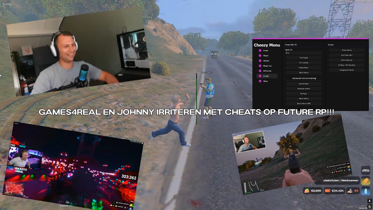 GAMES4REAL EN JOHNNY IRRITEREN MET CHEATS OP FUTURE RP!!!