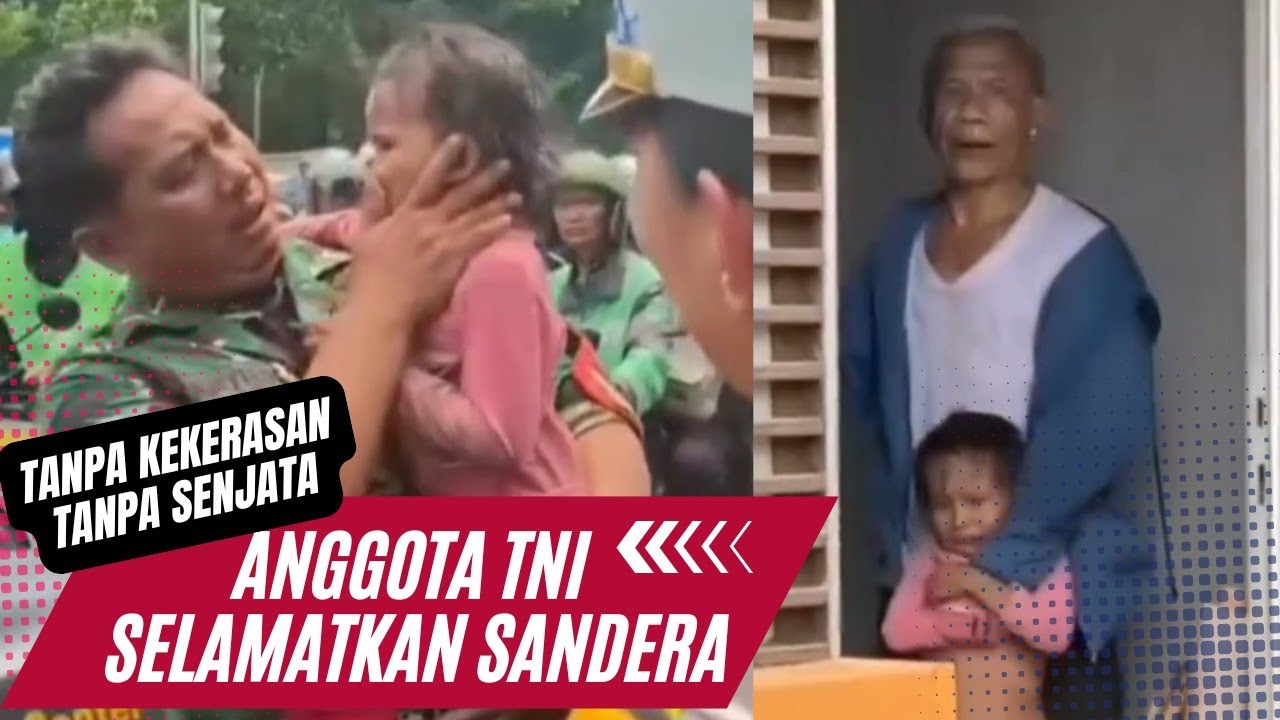 BABINSA SELAMATKAN ANAK DI SANDERA DI POS POLISI OLEH KAKEK TUA
