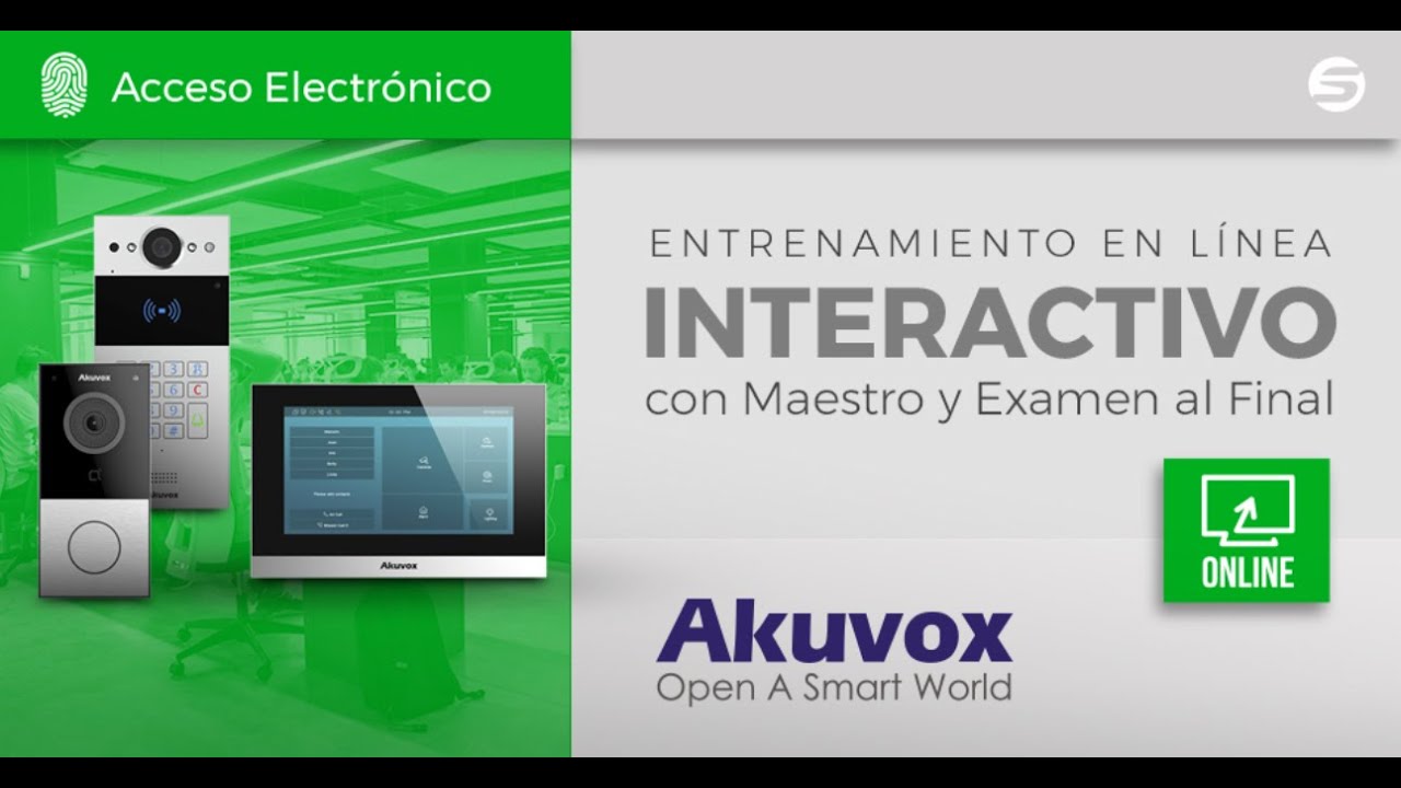 Curso en línea de Videoporteros IP AKUVOX administrables desde la Nube