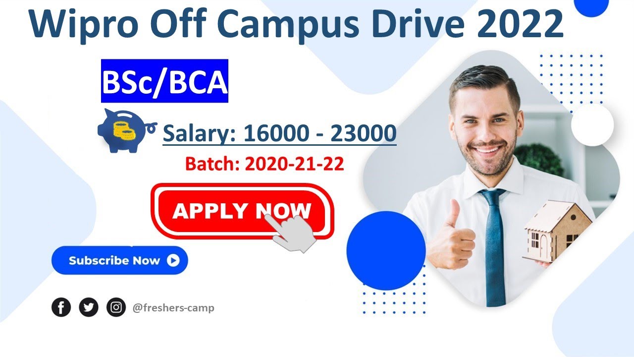 Wipro off campus Drive 2022 Registration | 2020 , 2021 & 2022 Batch | Recruitment for freshers
