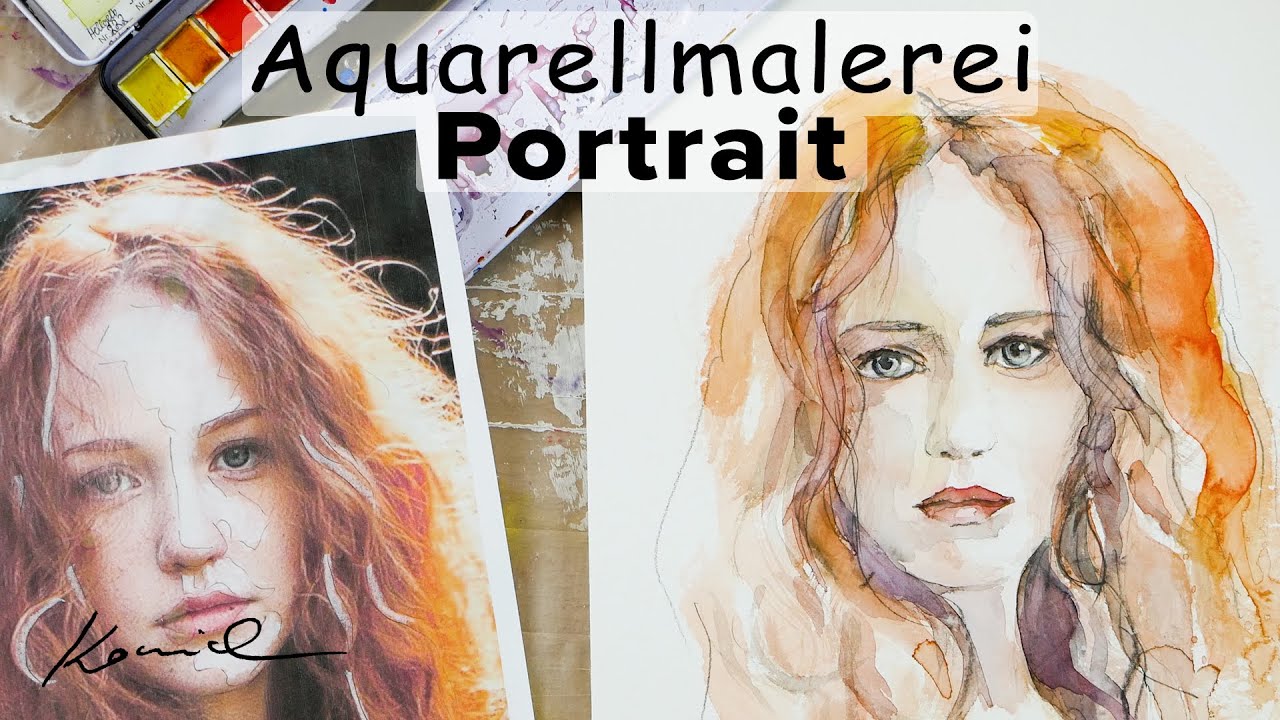 Alice-ART | Aquarell Kurs 8 für Fortgeschrittene | Portrait | Aquarell lernen | watercolor