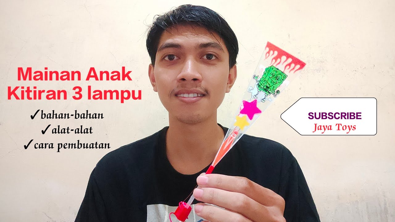 MAINAN ANAK Cara pembuatan Kitiran 3 Lampu Meteor
