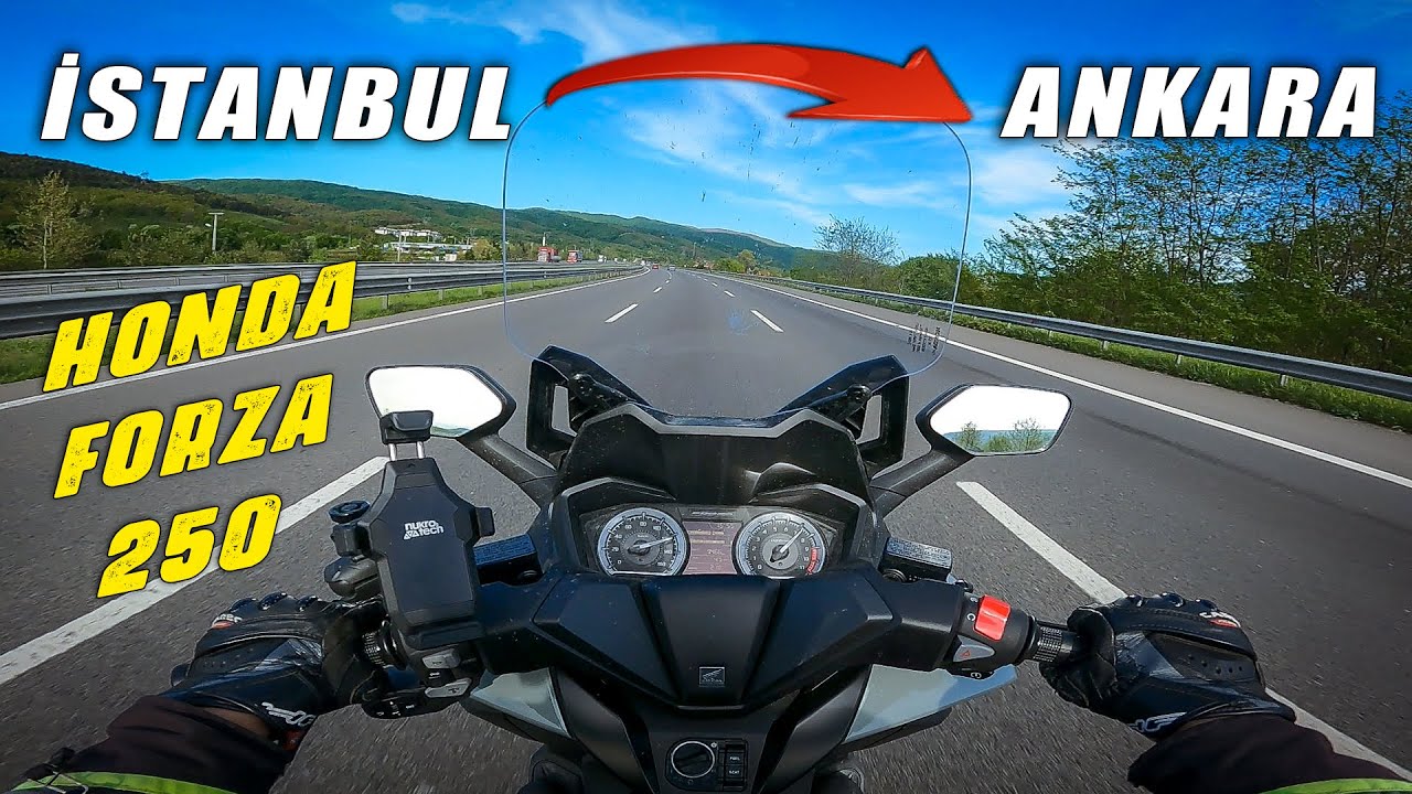 Honda Forza 250 ile İstanbul Ankara Uzun yol Motovlog | Kolaçan