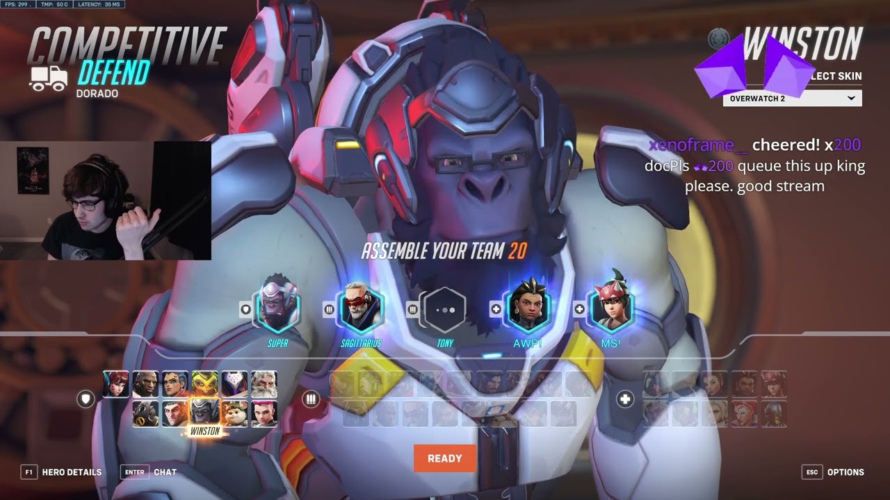 WHAT TOP 500 WINSTON LOOKS LIKE! SUPER WINSTON GAMEPLAY OVERWATCH 2 SEASON 6 TOP 500