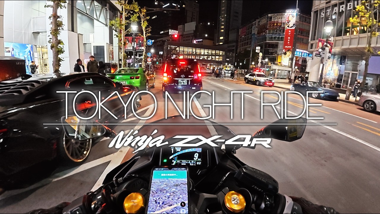 【Raw Sound】Tokyo Night Ride by Ninja ZX-4R ep2｜pure sound｜MetExpresswaay｜Shibuya｜Shinjuku｜Loud Sound