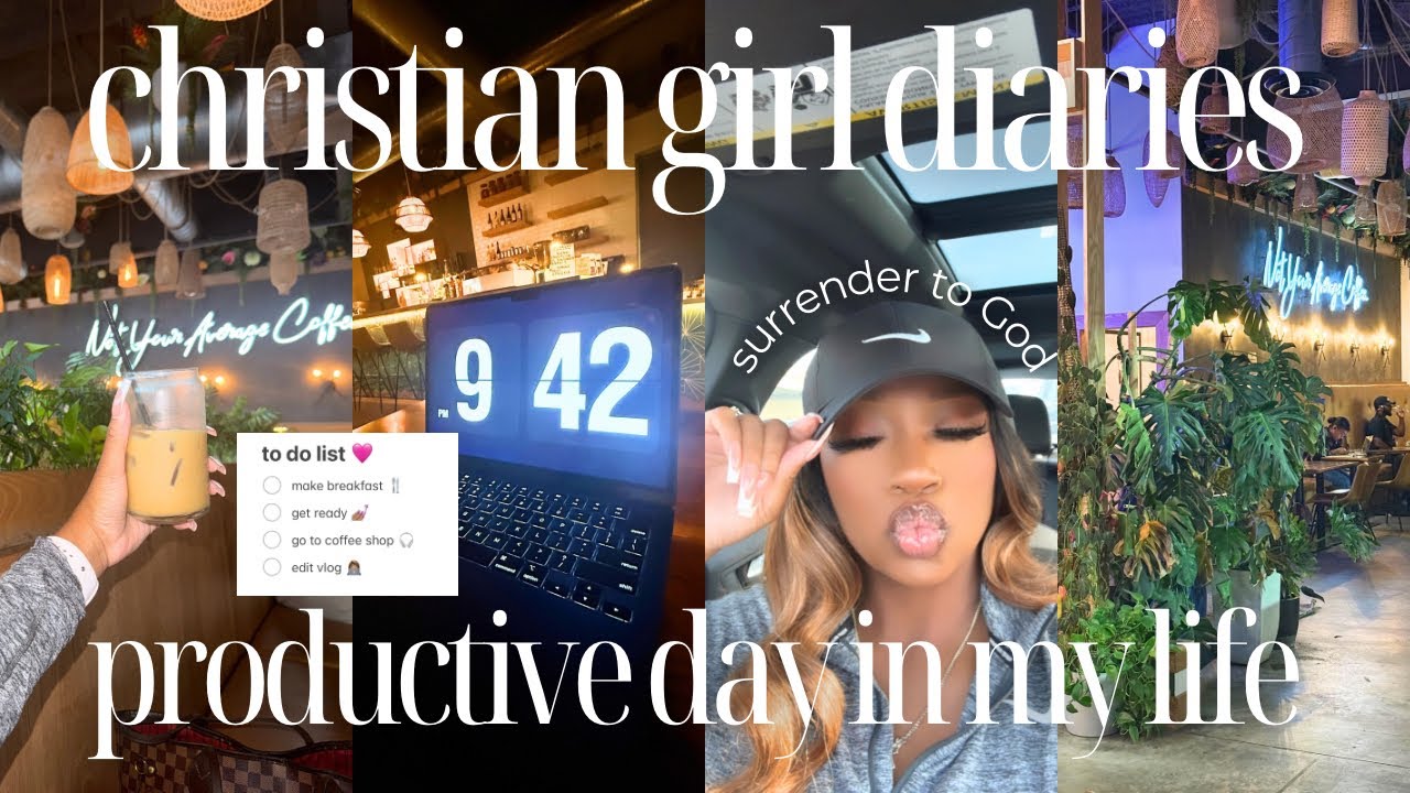 CHRISTIAN GIRL DIARIES 🎀 | Surrendering to God + A Productive Day in My Life