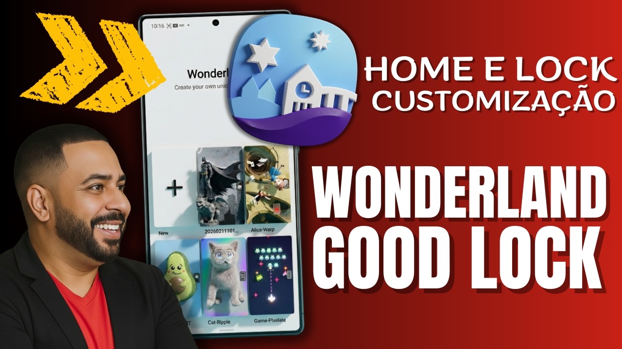 Customização GOOD LOCK Wonderland Home Screen e Tela de Bloqueio!
